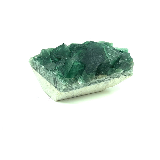 Green Fluorite on Matrix