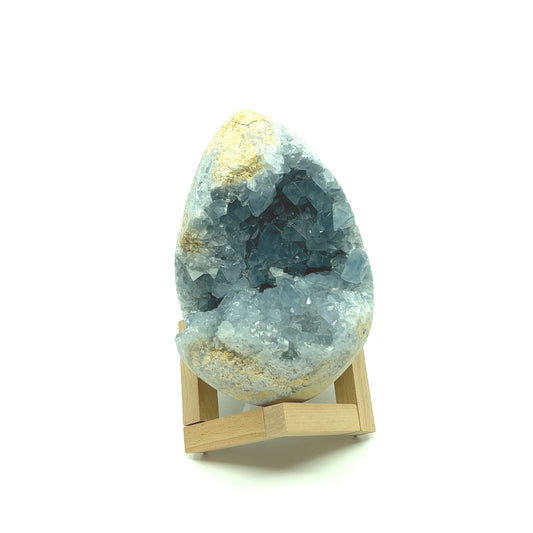 Celestite Egg with Stand