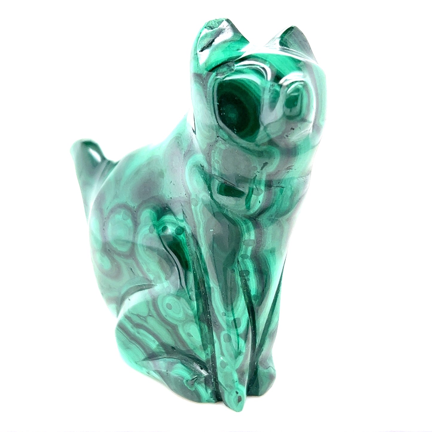 Malachite Fox Carving