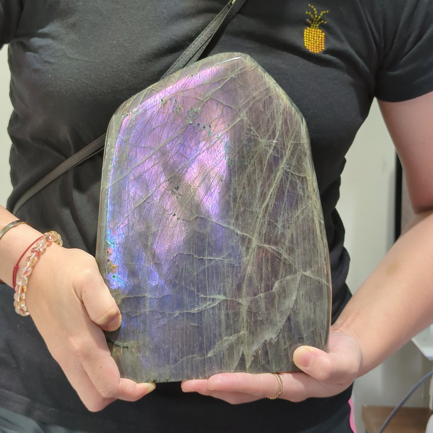 Huge Statement Piece Purple Flash Labradorite