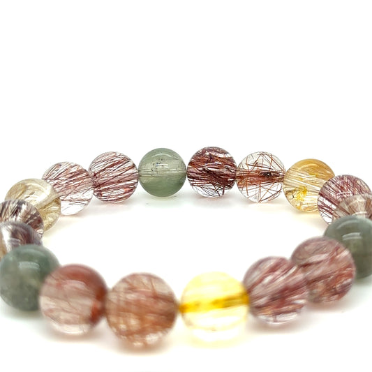 Multi Colored Rutilated Bracelet