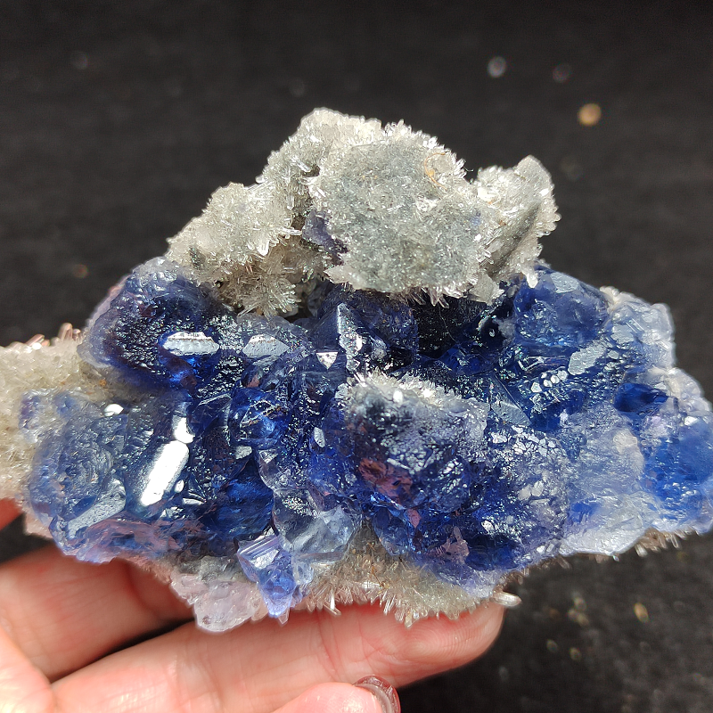 Blue Fluorite & Crystal Specimen A2