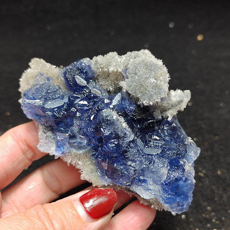 Blue Fluorite & Crystal Specimen A2