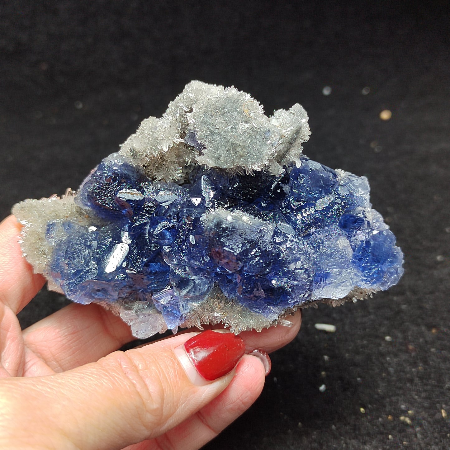 Blue Fluorite & Crystal Specimen A2