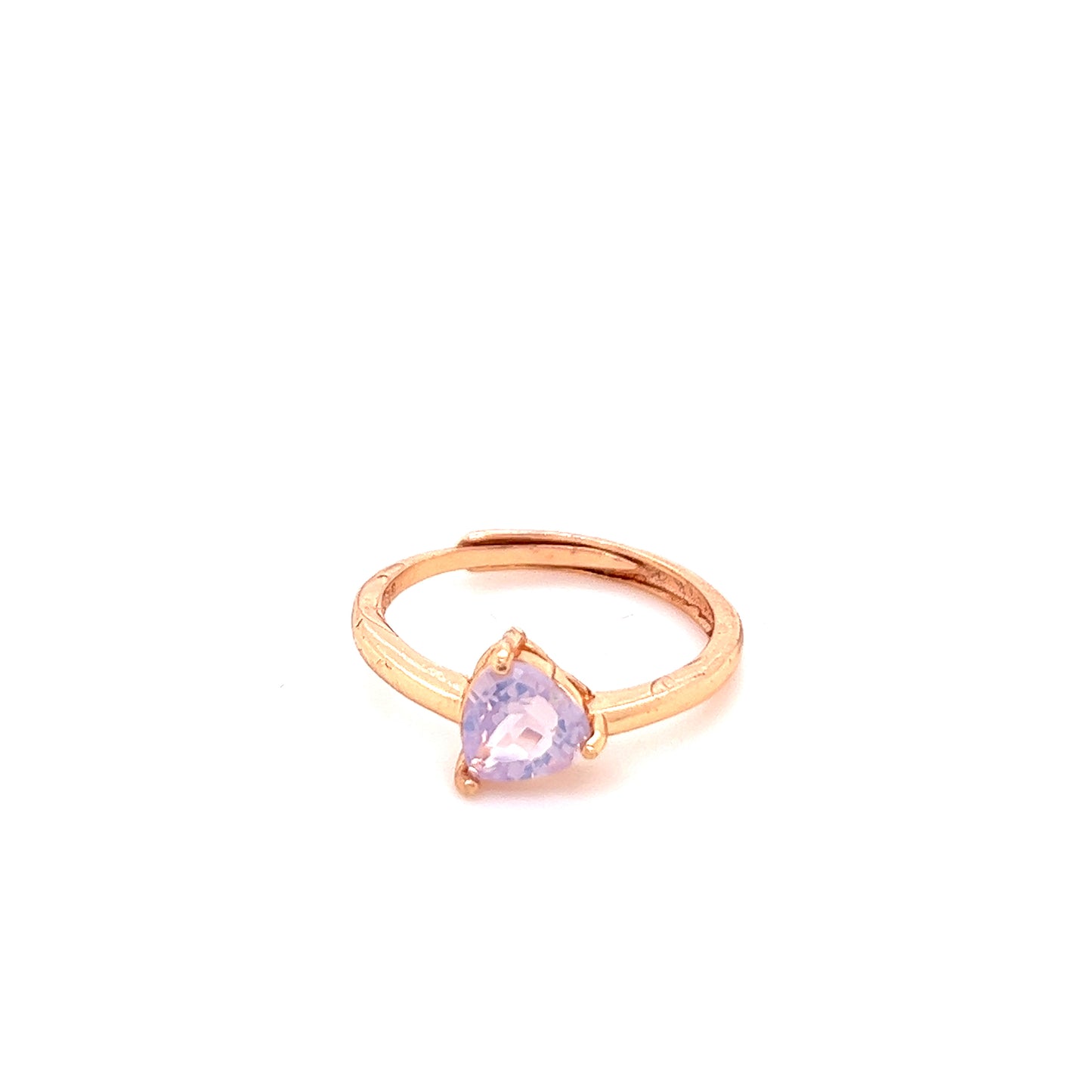 Lavender Moon Quartz Heart Ring