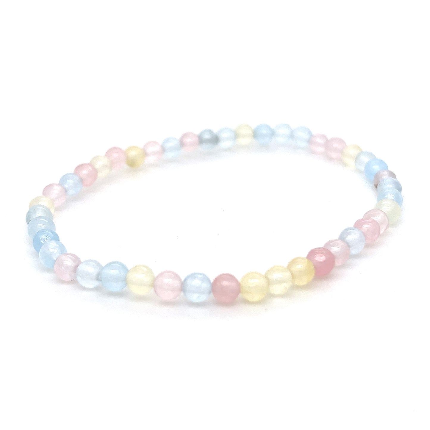 Pink Chalcedony Bracelet (4mm Beads)