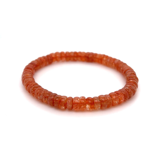 Beautiful Rondelle Golden Sunstone Bracelet (High Quality)