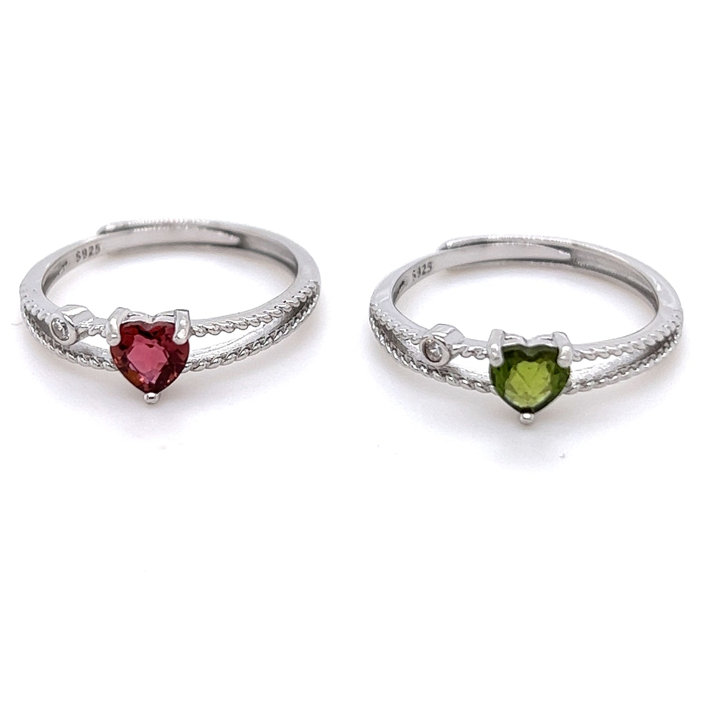 Tourmaline Heart Shaped Ring